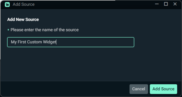 Custom Widget naming in Desktop